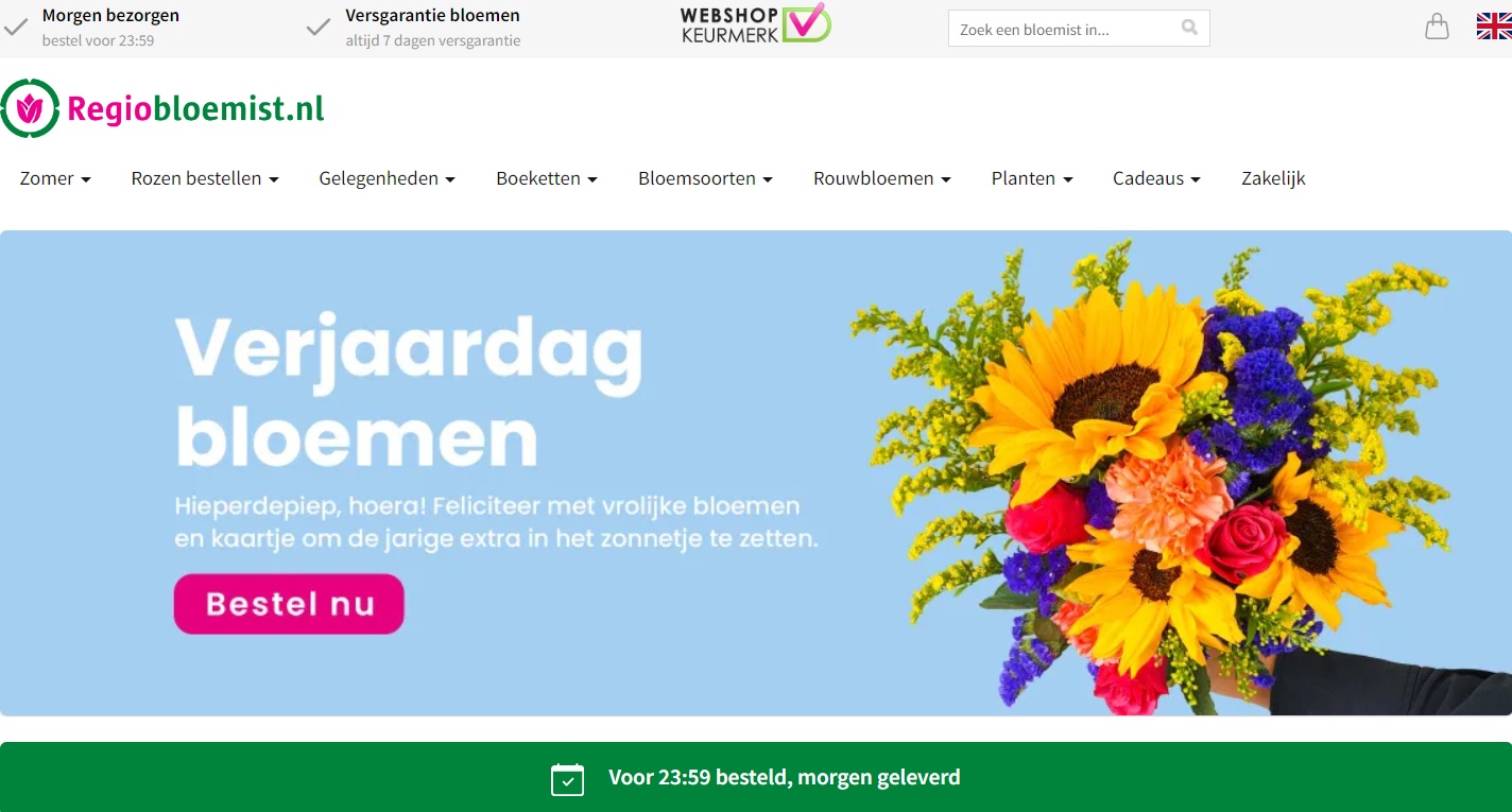 Bloemen bestellen en laten bezorgen door Regiobloemist_nl