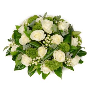 Witte biedermeier met groen