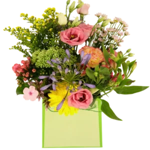 Tasje met zomerbloemen