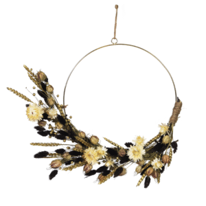 Droogbloemen - Dryflower'X-mas brown/gold'