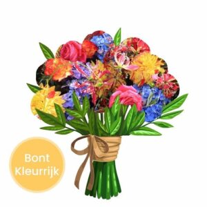 Bont en kleurrijk Verrassingsboeket