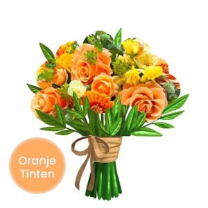 Oranje en Geel Verrassingsboeket