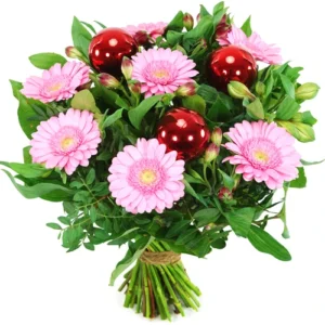 Bloemen Bestellen En Laten Bezorgen, Goedkoop & Snel! 10 Voordeel kerstboeket roze - rood