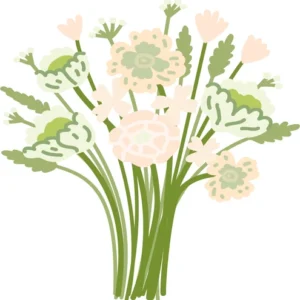 Gemengd boeket witte bloemen