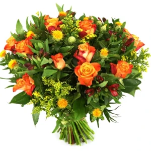 Bloemen Bestellen En Laten Bezorgen, Goedkoop & Snel! 16 Oranje rozen en bloemen