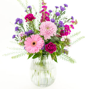 Roze & paars veldboeket