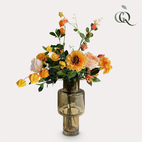 Kunstbloemen - Boeket L - Pretty Orange - 80cm 1 Kunstbloemen - Boeket L - Pretty Orange - 80cm