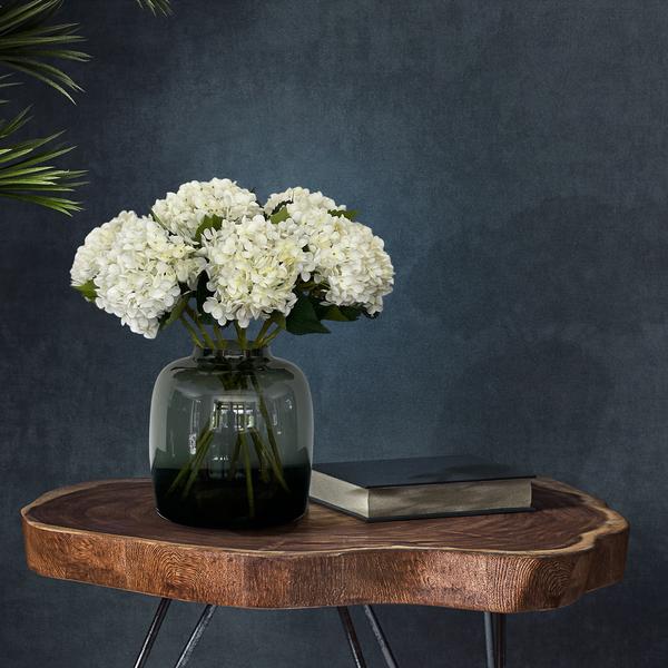 Kunstbloemen Solo - White - Hydrangea Flower - x 8 - 52 cm 1 Kunstbloemen Solo - White - Hydrangea Flower - x 8 - 52 cm